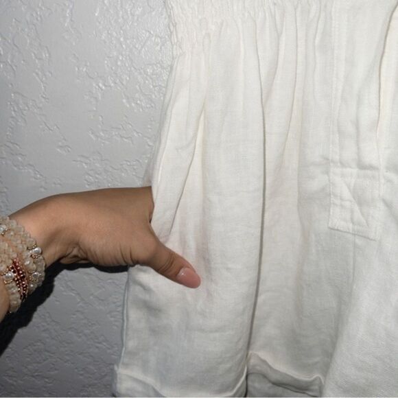 SIR The Label White Linen Romper Size 2 - Picture 7 of 8